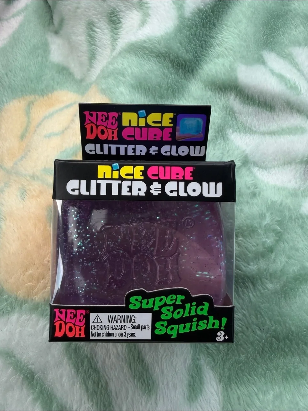 Needoh Glitter & Glow Nice Cube Purple